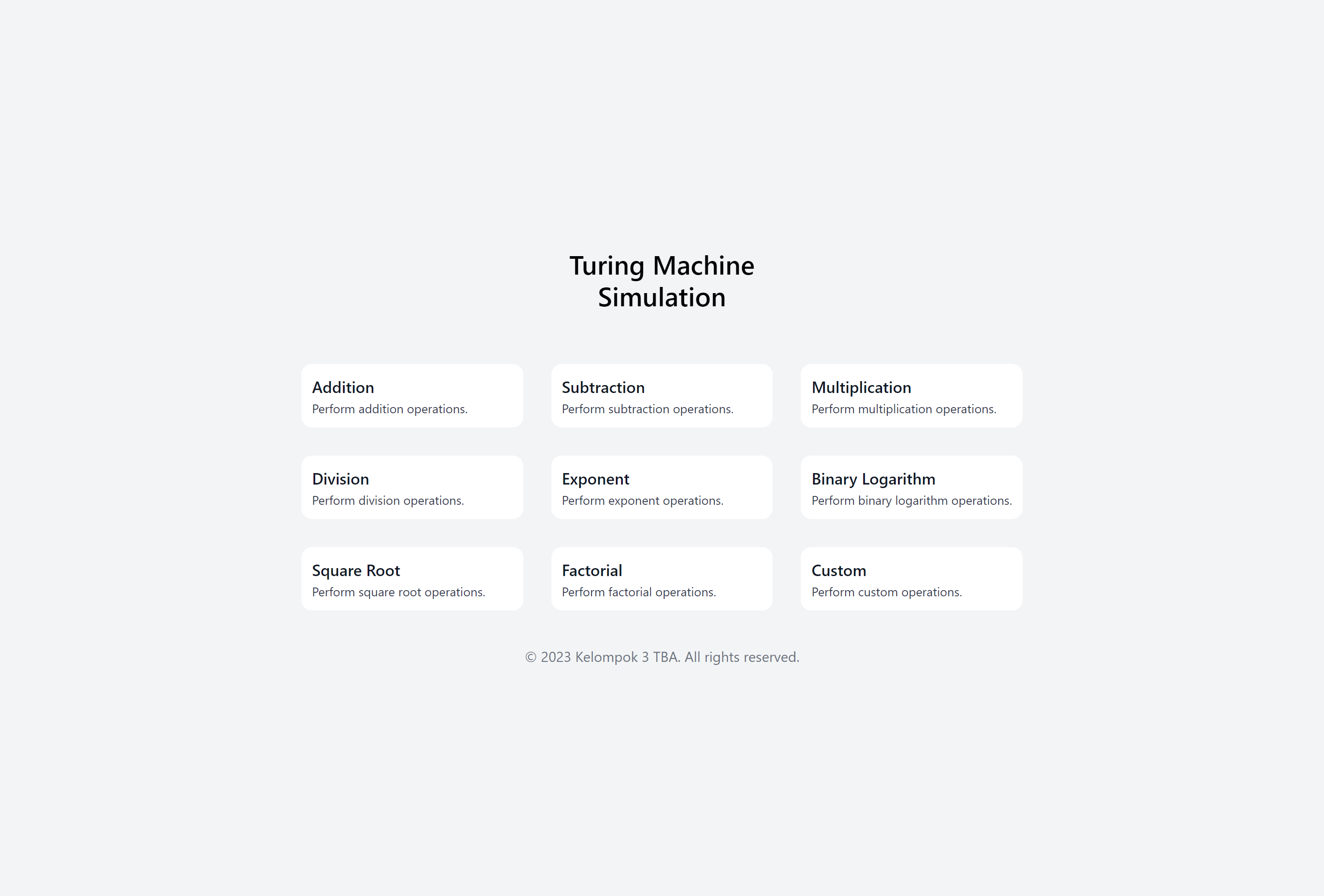 Turing Machine Simulator